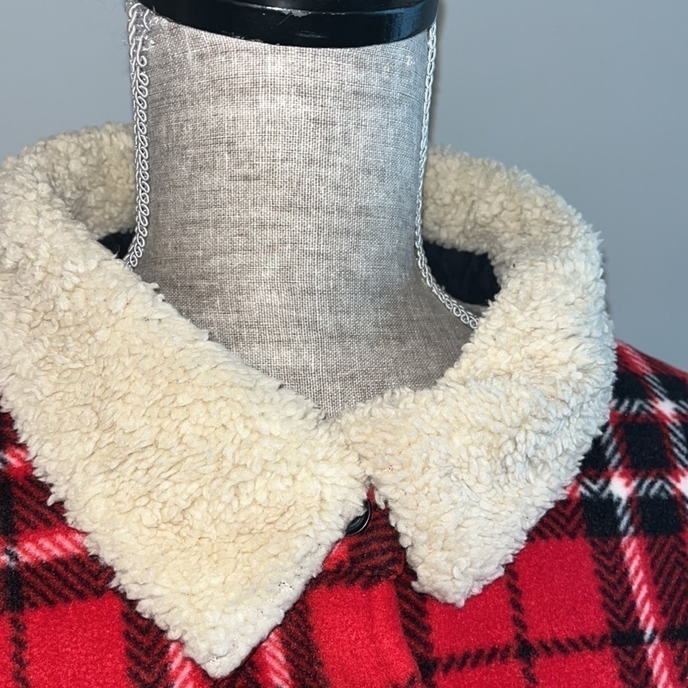 Soho Threads Women's Sherpa Lined Shirt Jacket, True Red XXL - NEW - Picture 7 of 10